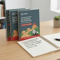 Chine Fabrication de papeterie promotionnelle A5 cahier d'école à spirale doublé personnalisé