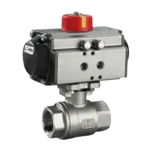 วัสดุสแตนเลสคุณภาพสูง ทนทานต่อการกัดกร่อน วาล์วบอลแบบสองชิ้นระบบนิวเมติก พร้อมการเชื่อมต่อแบบเกลียวภายใน - Product Image 3