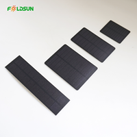Cellule solaire monocristalline PERC de 1W 5V, petite cellule solaire encapsulée avec une efficacité de 22,7% pour les appareils à faible consommation d'énergie