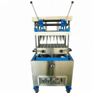 2 4 6 12 têtes petite Machine à cône de crème glacée molle à vendre, Machine commerciale de cuisson de cône de sucre roulé, prix