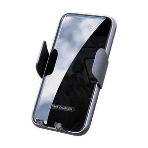 MX78 15W Qi araba telefon tutucu kablosuz akıllı sensör sıkma akıllı kızılötesi hava firar araba şarjı cep telefonu için