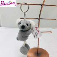 Personnalisé 4-15 pouces Animal en peluche sac à dos Clip sac à main porte-clés mignon koala porte-clés en peluche