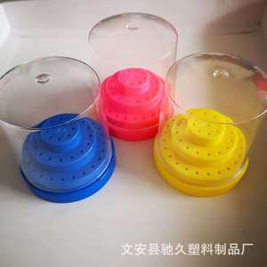 Dental Bur Box 48-Hole Round Transparent Storage <b>Case</b> For Dental Tools Hebei Manufacturer - Product Image 3