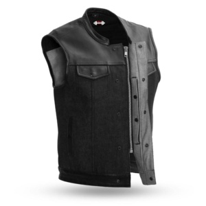 Gilet de Poche Poitrine de Moto en Cuir de Mouton pour Homme Hiver 100% Coton Coquille Couleur Personnalisée Modèles Personnalisés Taille Personnalisée - Product Image 5
