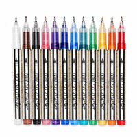 Ensemble de stylos marqueurs pour nail art à pointe extra fine, 6 à 24 couleurs, pour la création de motifs d'ongles DIY, pour salon et usage domestique