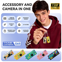 Mini Cámara Retro CCD para Vlog, Tipo Llavero, 720P HD, Videocámara Digital con Flash Incorporado, 21 Filtros Ajustables para Viajes al Aire Libre