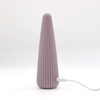 Vibrateur électrique rechargeable en silicone pour femme, sélectionné avec soin, contrôle par bouton, bruit de 60 dB, pour usage transfrontalier