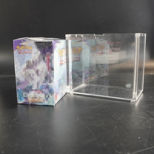 Wholesale Uv protection Acrylic Pokemoned Booster <b>Box</b> Display case <b>with</b> Magnetic <b>Lid</b> - Product Image 2