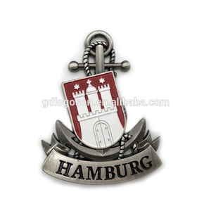 Imán de nevera de Hamburgo grabado en relieve, pegatina de recuerdo de viaje, imán de nevera de <span class=keywords><strong>Alemania</strong></span>, recuerdos turísticos - Product Image 2