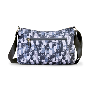 Bolso cruzado de nailon impermeable con múltiples bolsillos y bolsillos con cremallera, bolso bandolera informal para mujer, mochila ligera para viajes al aire libre - Product Image 3