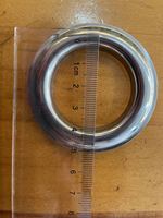 Œillets métalliques en acier inoxydable pour rideaux, œillets pour ruban, œillets de 60 mm