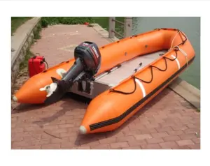 Liya 2,5 m (7,5 m) aufblasbares Boot faltbares Rettungsboot im roten Floß Hypalon