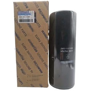 กรองน้ำมันเครื่องรถขุด PC400-7 รุ่น 600-211-1340 3101869 LF9018 สำหรับเครื่องจักรก่อสร้าง - Product Image 1