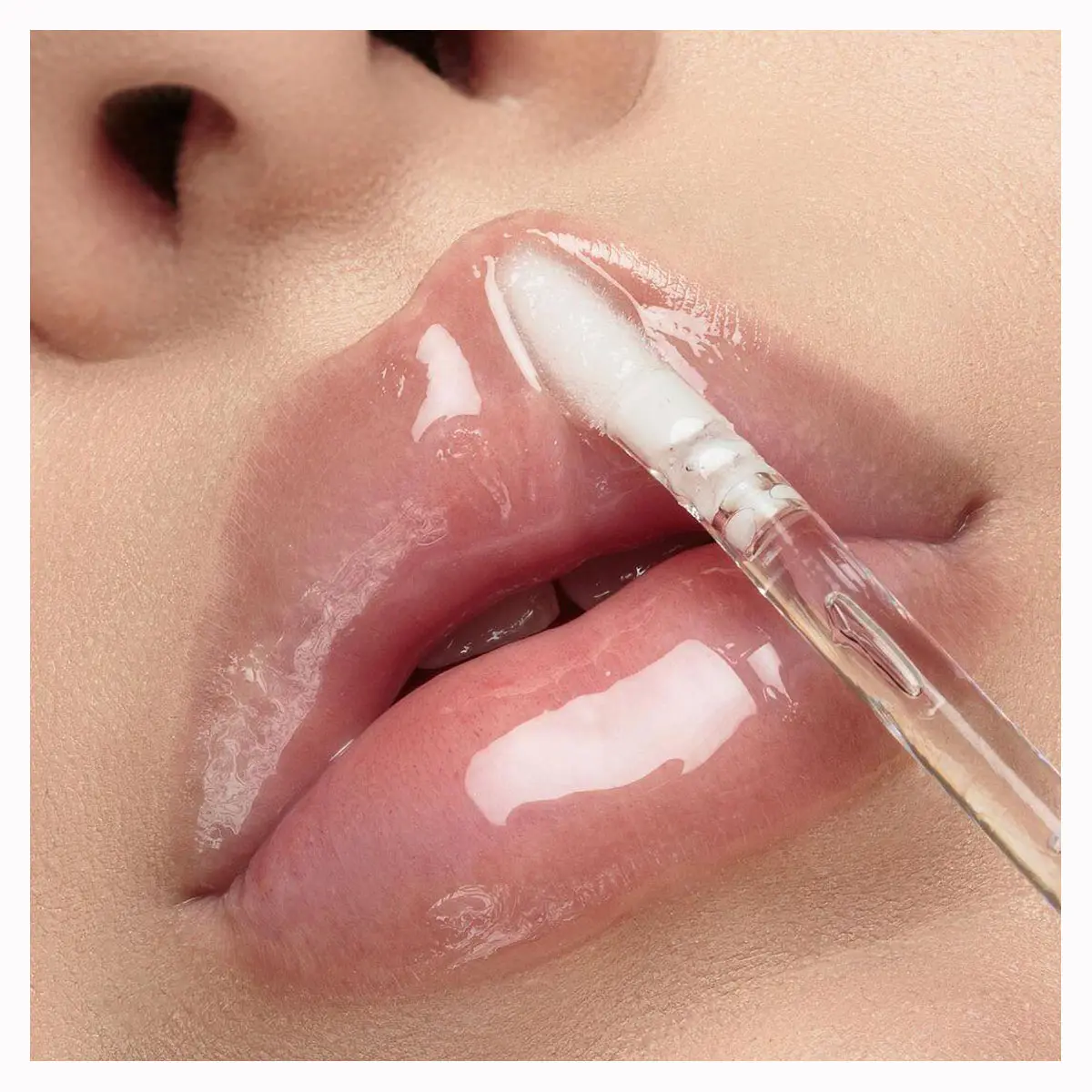 Hot Jual Bening Murah Bibir Lip Gloss Kualitas Tinggi Logo Pribadi Bening Transparan Lipgloss