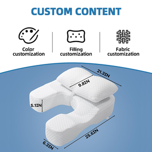 <span class=keywords><strong>Almohada</strong></span> Personalizada SUREWALHOME <span class=keywords><strong>para</strong></span> Dormir de Lado, <span class=keywords><strong>Almohada</strong></span> Corporal de Nuevo Diseño <span class=keywords><strong>con</strong></span> Espuma Viscoelástica y Soporte Contorneado en Forma de U - Product Image 6