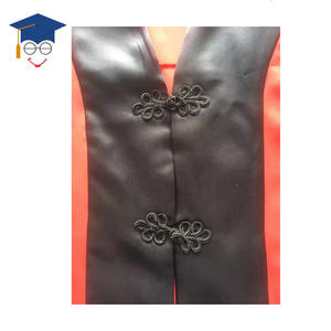 Toga de Graduación Personalizada para Estudiantes Chinos, Uniforme <span class=keywords><strong>Escolar</strong></span> con Botón Frontal y Bordado en las Mangas - Product Image 4