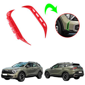 Accesorios de Exterior para coche, lámpara antiniebla delantera, embellecedor de luz frontal, ABS, roja, para <span class=keywords><strong>KIA</strong></span> <span class=keywords><strong>Sportage</strong></span> NQ5 <span class=keywords><strong>2022</strong></span>, novedad - Product Image 1