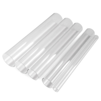 Tube en acrylique PMMA transparent extrudé de grand diamètre, en plastique acrylique transparent, disponible en différentes tailles