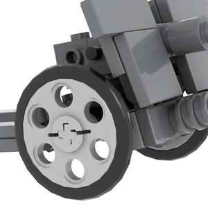 MOC5023 69 Piezas, Bloques de Construcción de Mini Juguetes de Artillería de Pie <span class=keywords><strong>Howitzer</strong></span> de 76 mm de la Segunda Guerra Mundial, Kit de Construcción de Juguetes - Product Image 5