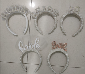 Bride to Be Bridal Gift <strong>Hen</strong> <strong>Party</strong> Bride <strong>Headband</strong> with Veil - Product Image 6