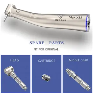 Handpiece gigi desain Modern sudut kontra, alat genggam Dental mikromotor kecepatan lambat dapat dilepas