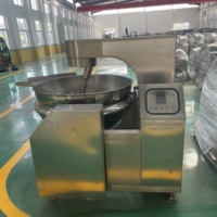 Marmite à agitation planétaire automatique à double enveloppe en acier inoxydable 304, inclinable, chauffage gaz, vapeur, électrique, pour sauces, confitures, garnitures DongKe