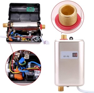 Calentador de Agua Eléctrico Instantáneo Portátil Mini, Pantalla LCD Digital, Calentador de Agua Eléctrico Instantáneo, Calentador Seguro para el Hogar, Calentamiento Rápido - Product Image 5