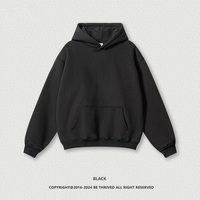 Vente en gros de sweats à capuche imprimés en crochet gris clair anti-plis, mode automne-hiver, décontractés et amples pour hommes