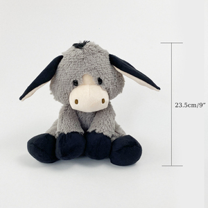 <span class=keywords><strong>Peluche</strong></span> personalizzato farcito simpatico <span class=keywords><strong>asino</strong></span> grigio in 9 pollici - Product Image 6
