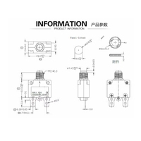 Protecteur de surcharge et de surintensité 3/4/5/6/10/12/20/25/30A, disjoncteur réinitialisable pour pompe à eau, compresseur d'air et lave-auto