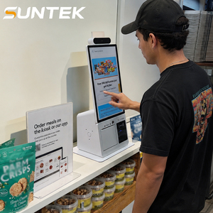 Caisse enregistreuse en métal de 15,6 pouces, kiosque en libre-service avec imprimante de reçus de 80 mm pour les restaurants McDonald, KFC, QSR - Product Image 3