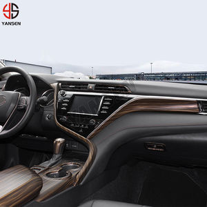 สติ๊กเกอร์ตกแต่งภายในลายไม้ ABS สำหรับ<span class=keywords><strong>รถ</strong></span>ยนต์โตโยต้า คัมรี่ ปี 2018-2022 - Product Image 3