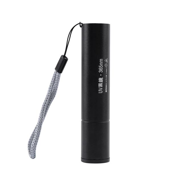 7mo Car Film Tools Mini 365nm UV LED Flashlight USB Rechargeable UV Torch Purple Lights