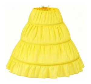 Nouvelle <span class=keywords><strong>jupon</strong></span> enfant uni, coupe trapèze, 3 cerceaux, une couche, crinoline pour enfant, avec bordure en dentelle, sous-jupe de robe, taille élastique pour enfants - Product Image 3