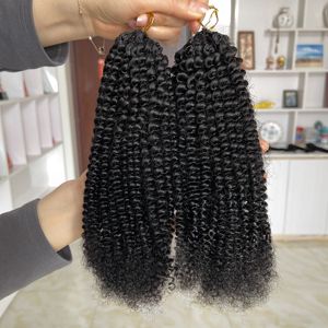 Extensions de cheveux naturels bouclés afro kinky de qualité supérieure, style Jerry, pour tresses, en stock, vente en gros - Product Image 1