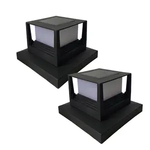 Hot-sale Led Solar Post Cap Lights Outdoor Deck Fence Pillar Cap Light Fit 4x4, 5x5 or 6x6 Wooden Posts For Garden Patio