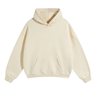 Droppshipping Sweatshirts à capuche pour hommes de haute qualité Sweatshirts unisexes à capuche pulls à capuche surdimensionnés Logo personnalisé Blanc Poids lourd pour hommes - Product Image 2