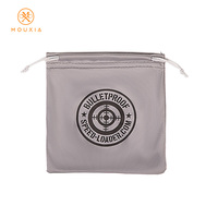 Pochette compacte pour lunettes de soleil en microfibre avec cordon de serrage, format mini, pour voyage, personnalisable avec logo