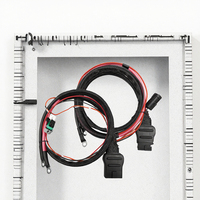 42014 42015 Faisceau de câblage électronique 4 broches 12V pour batterie, avec gaine en PVC et âme en cuivre, pour camion déneigeur Fisher