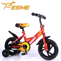 Nouveau design de vélo de sport à cadre en acier pour enfants, vélo de garçon avec roue d'entraînement, vtt pour enfants, en stock