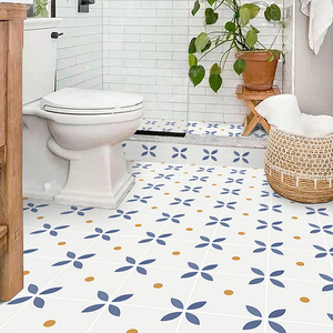 Papel Tapiz Autoadhesivo para Piso, Diseño Original, Vinilo de PVC Grueso, Impermeable, para Cocina y Baño, Adhesivo 3D para Piso - Product Image 1