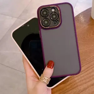 Защитный чехол с металлической рамкой для камеры для iPhone 12 pro max, силиконовый бампер, Роскошный чехол для телефона из поликарбоната для iPhone 14