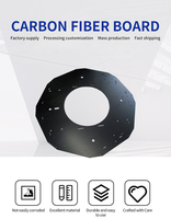 Directo de fábrica 3K 0,35mm-10mm espesor CNC Placa de hoja de fibra de carbono