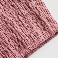 Ensembles deux pièces en velours côtelé personnalisés pour femmes, haut de camisole et pantalon large, tenue pour femmes