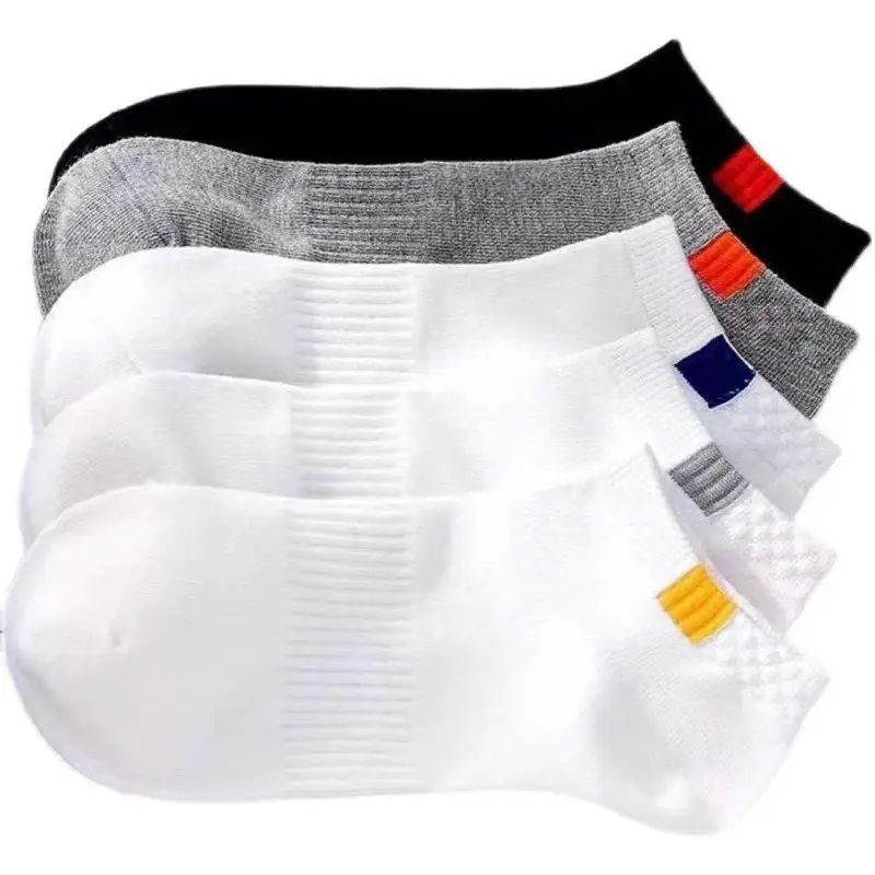 WUYANG özel tasarım çorap düşük kesim spor çoraplar özel logo polyester nefes erkekler çorap