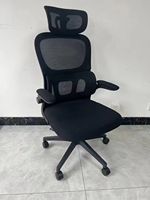 Chaise de bureau ergonomique moderne pivotante à dossier en maille solide, accoudoirs réglables en 3D, soutien lombaire, massage, réglable