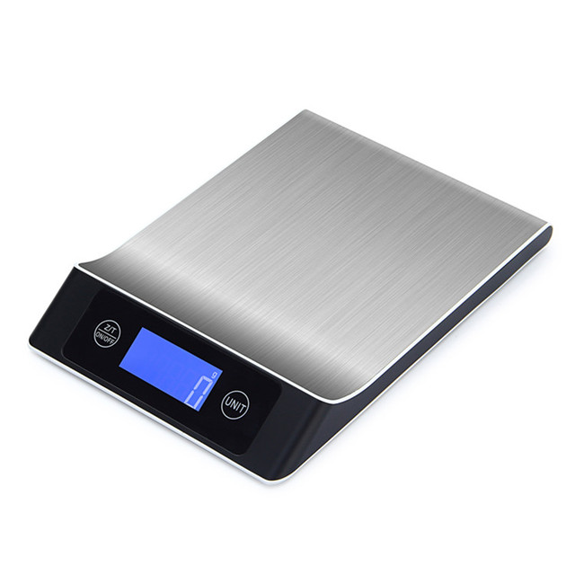 7 Unit 15kg Smart Electronic Kitchen Scale with Nutrition Value Display for Healthy Diet and Food Weight Measurement