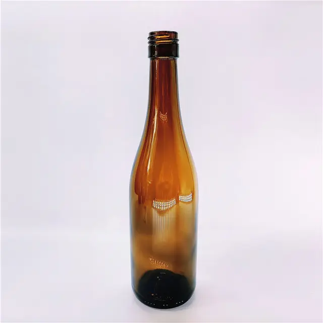Großhandel 330 ml 12 Unzen schwarze bernsteinfarbene Bierflasche zum Verpacken Glasflasche mit Kronenkappen Bierflasche 330 ml