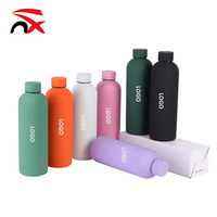Bouteille d'eau en acier inoxydable en gros, grande capacité, portable, sportive, double paroi, réutilisable, isolée