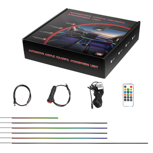 Streamer a todo Color, luces ambientales para coche, RGB, 64 colores, LED Universal, Interior, tira acrílica oculta, lámpara de ambiente sinfónica - Product Image 5